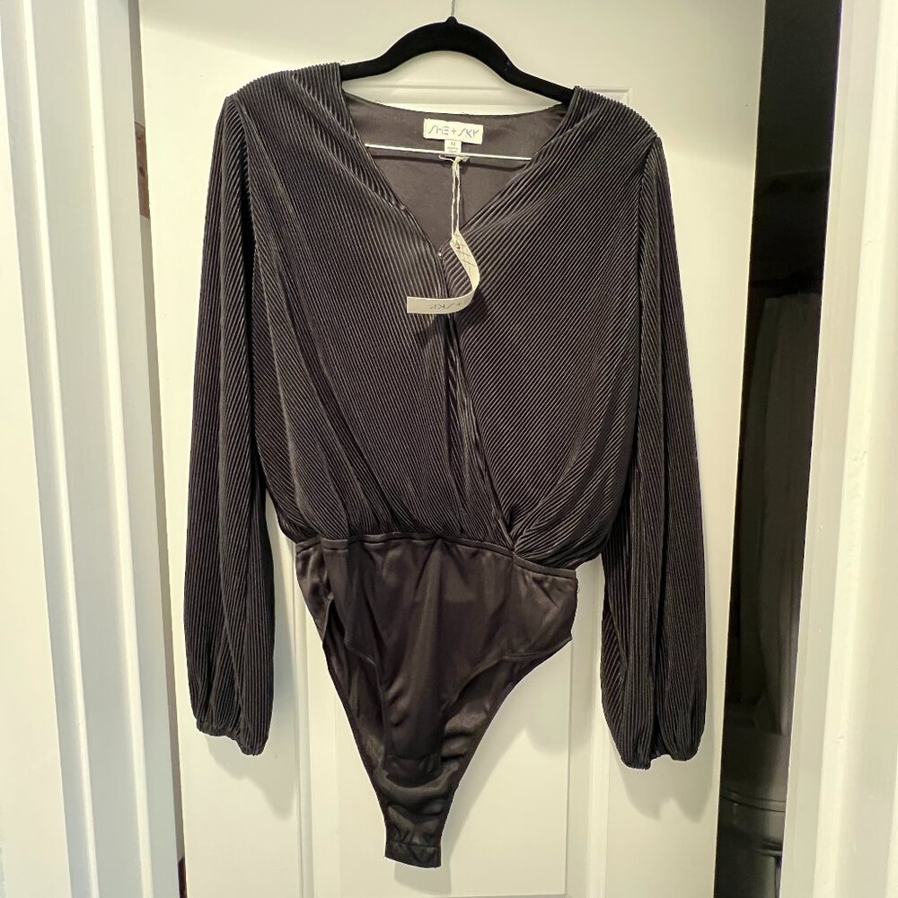 Black Wrap Bodysuit